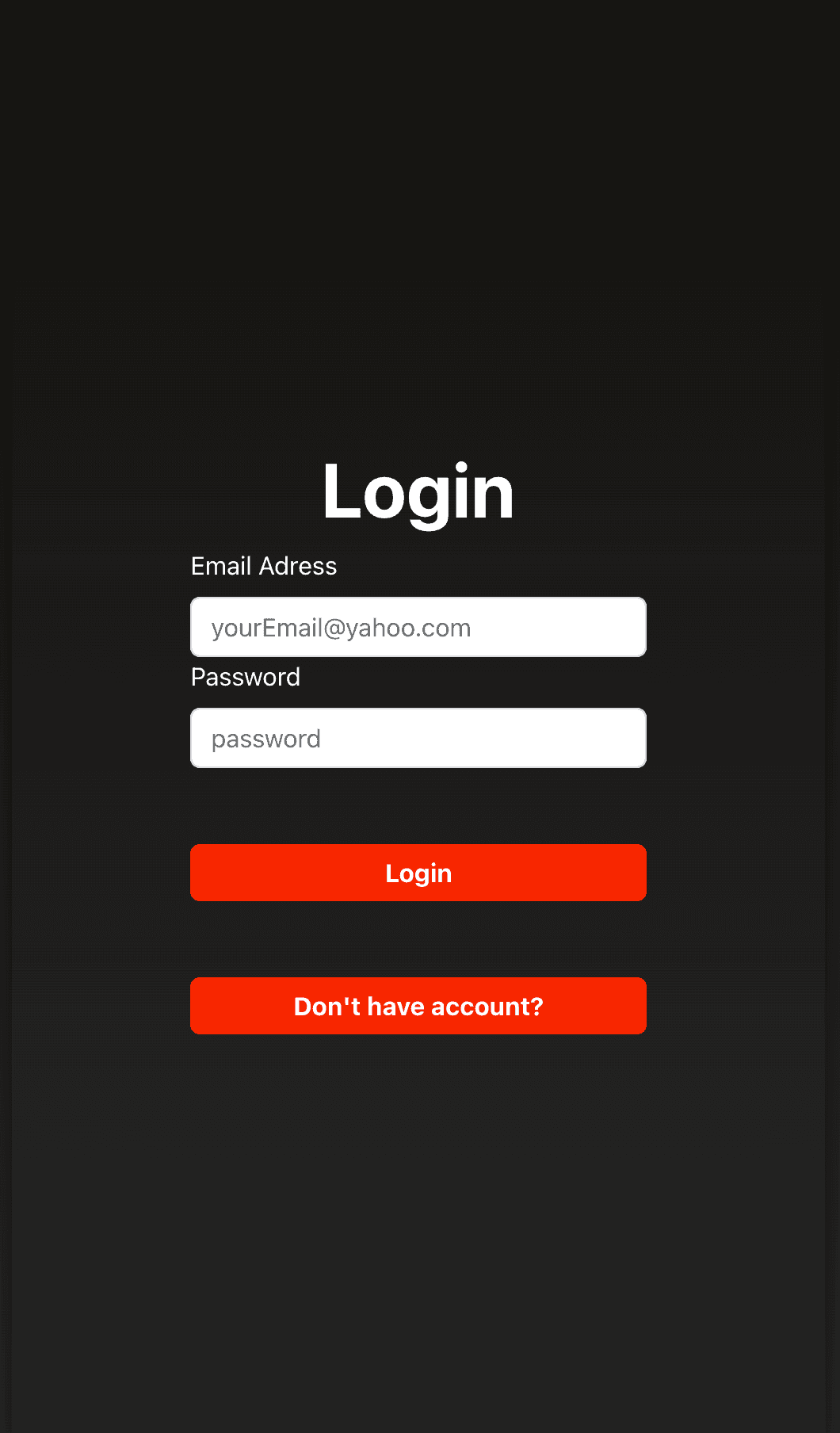 EpicGames app — game detail and authentication view